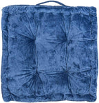 Safavieh Belia Glam 18-inch Periwinkle Velvet Square Floor Pillow