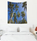 EMMTEEY Tree Tapestry Wall Decor Vertical 50X60 Inch-Coconut Palm Tree Tropical Summer Durable Wall Art for Living Room