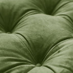 vctops Soft Velvet Chair Pads with Ties Comfy Solid Seat Cushion for Dining Chairs, Office Chairs, Hardwood Floors (Grass Green, 16"x16")