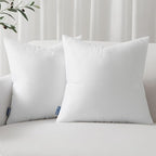 MIULEE Set of 2 Throw Pillow Inserts 20x20 Inches, 100% Virgin Filling Nonwoven Pillow Inserts for Couch Sofa Living Room
