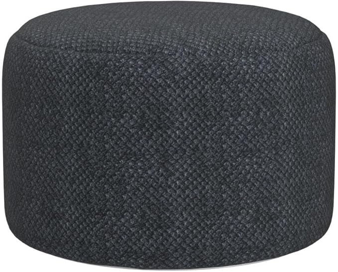 Asuprui Pouf Ottoman Unstuffed Ottoman Foot Rest No Filler Soft Foot Stool 20x20x12 Inches Fuzzy Chair Floor Pouf Chair with Storage for Living Room Bedroom Dark Gray