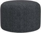 Asuprui Pouf Ottoman Unstuffed Ottoman Foot Rest No Filler Soft Foot Stool 20x20x12 Inches Fuzzy Chair Floor Pouf Chair with Storage for Living Room Bedroom Dark Gray