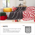 L'AGRATY Chunky Knit Blanket Throw: 50''x60'' Chenille Chunky Knitted Throw Blanket for Bed Couch - Handmade Thick Big Cable Knit Blankets - Large Crochet Rope Blanket for Home Decor(Hot Pink)