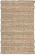 SAFAVIEH Area Rug 8x10 - Natural Fiber Collection - Large - Green & Natural, Handmade Jute & Cotton, Boho Farmhouse Rustic Design, Ideal for Living Room, Bedroom, Dining Space (NFB653Y)