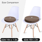 Tromlycs 14 Inch Round Bar Stool Cushion Non-Slip Foam Seat Pad Removable Cover for Circle Chairs (14x14 Inches, Brown)