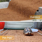 Coco Coir Liner, Yarrdfir 24x120 inch Natural Coconut Liners for planters Flower Basket, Reptile Carpet, Natural Coconut Fiber mat, Garden Decoration, Animal pet pad, Snow Mat - size: 24x120