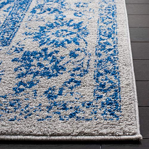 SAFAVIEH Adirondack Collection Accent Rug - 2'6" x 4', Grey & Blue, Distressed Vintage Floral Design, Non-Shedding & Easy to Clean, Ideal for Front Door, Kitchen, Entryway, Foyer (ADR109A) - color: Grey/Blue, size: 2'6" x 4' (Rectangular)