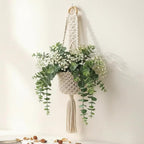 Boho Hanging Wall Basket Indoor - Cute Hanging Planter Farmhouse, Hanging Baskets for Organizing, Living Room Bedroom