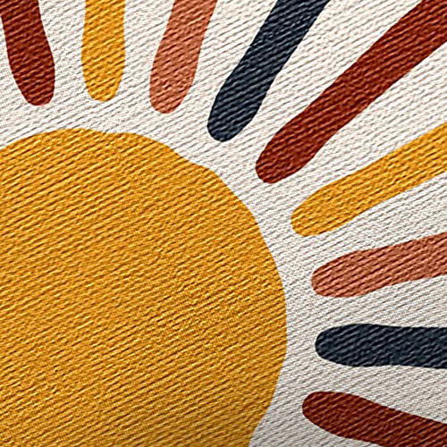 Bohemian Sun and Moon Vertical Tapestry, Vintage Abstract Rainbow Aesthetic Tapestry Wall Hanging for Bedroom, Retro 70s Mid Century Modern Art Tapestries Poster Blanket College Dorm Decor (30"X40") - color: Sun-1, size: 40"L x 30"W