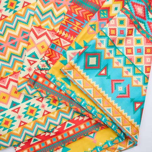 Colorful Bohemian Throw Pillow Covers, Boho Irregular Pattern Decorative Throw Pillow Case, 4-Pack Double-Side Printed Pillowcases for Sofa and Living Room, 16x16 in - color: 13, size: 16" x 16" (Pack of 4)