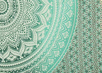 Popular Handicrafts Tapestry Wall Hanging Hippie Ombre Mandala Bohemian Hippy Intricate Indian Tapestries Bedspread 84 x 90 Inches (215cm x 230cm) Grey Green - color: Grey Geen, size: 90.6"L x 84.7"W