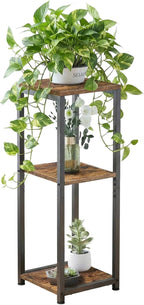 3 Tier Tall Plant Stand Indoor, 32.5" Corner Plant Stands for Indoor Plants Multiple, Multi-Functional Small Side Table for indoor Plants