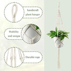 Hanging Planter for Indoor Plants,Macrame Plant Hanger,Plant Hanger,Hanging Plant Holder,Plant Hangers,Plant Holder,Plant Hangers Indoor (2 Ivory)