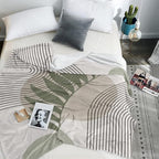 Boho Mid Century Throws Blankets Beige Yellow Modern Abstract Throw Blankets Minimalist Sun Boho Geometric Aesthetic Soft Warm Bed Bedding Women Blankets for Couch Bedroom Office 60"x80"