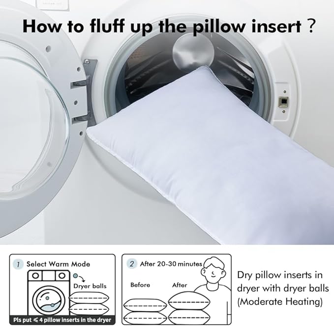 MIULEE 26x26 Pillow Inserts,Down Alternative Pack of 2 Euro Decorative Throw Pillows for Sofa Couch Bed, Ultra Soft Fluffy Bed Sleeping Form