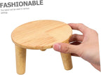 Boho Plant Stands Indoor Wooden Stool Display Stand for Home Minimalist Design