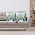 QIYUHOY Boho Sage Eucalyptus Green Rainbow Classroom Throw Pillow Covers, Olive Green Pillow Cover, Book Center Calming Corner Playroom Decor Pillow Case,I Am Kind Smart Brave Confidence,18x18 Inch