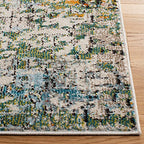 SAFAVIEH Madison Collection Runner Rug - 2'2" x 6', Green & Turquoise, Modern Abstract Design, Non-Shedding & Easy Care, Ideal for High Traffic Areas in Living Room, Bedroom (MAD460Y) - color: Green/Turquoise, size: 2'2" x 6' (Runner)