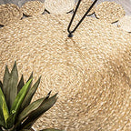 JONATHAN Y Eden Jute Hippie Circle Natural 3' Round Indoor Area Rug, Natural-Fibers, Geometric, Easy-Cleaning for Living Room, Bedroom, Kitchen, Pet Friendly, Non-Shedding (RNF102A-3R)