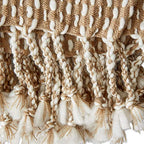 DII Stone & White Textured Acrylic Throw, 50 x 60" - color: Stone/White
