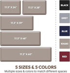 4/5 Inch Thick Kitchen Mat - Cushioned Anti Fatigue Mats for Kitchen Floor - Easy to Clean, Waterproof, Non-Slip Kitchen Rug for Sink, Office, Kitchen (17''x24'' Brown)