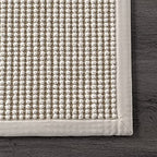Rugs USA Patricia Ivory, 6' x 9', Solid, Jute & Wool, Soft and Textured, High Traffic, Stain Resistant, Easy Clean, Durable Area Rug for Bedroom, Living Room, Dining Space, Den, Foyer, Entryway - size: 6' x 9' (Rectangular)