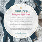 carol & frank Lily Sage Geometric Accent Throw Pillow w/White Tassel Fringe 18" x 18" All Seasons Springtime Spring Home Living Room Sofa Couch Chair Bed Bedroom Premium Luxury Decor Decoration 18" x