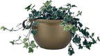 The HC Companies 11 Inch Hanging Metallic Planter - Round Hanging Basket for Indoor Outdoor Plants, Bronze