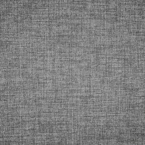 HomePop 25" Button Tufted Round Storage Ottoman - Gray Woven - color: Gray Woven