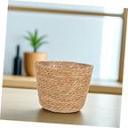 SUPVOX Boho Style Rattan Plant Pot Woven Basket for Indoor Plants Decorative Flower Container Indoor Liner