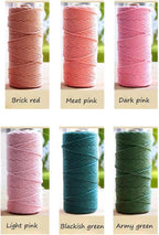 flipped 100% Natural Macrame Cotton Cord,3mm x109 Yard Twine String Cord Colored Cotton Rope Craft Cord for DIY Crafts Knitting Plant Hangers Christmas Wedding Décor (Dark Brown, 3mm*109yards)