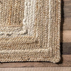 nuLOOM Rikki Coastal Braided Jute Area Rug, 9x12, Off-white - color: Off White, size: 8'6" x 11'6" (Rectangular)