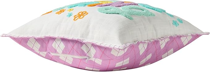 Hallmark Decorative Pillow for Couch or Bed, Reversible Hello Spring Pillow, Easter Decor, 18" x 18"