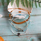 choice of all String Bracelets for Women Boho Wave Surfer Beach Wear Cute Bracelets Set Summer Friendship Jewelry Accessories Beach Stuff - color: I1：16 pcs black blue wave bracelets