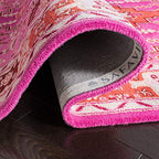 SAFAVIEH Bellagio Collection 2'3" x 7' Red / Pink BLG545B Handmade Medallion Premium Wool Runner Rug - color: Red/Pink, size: 2'3" x 7' (Runner)