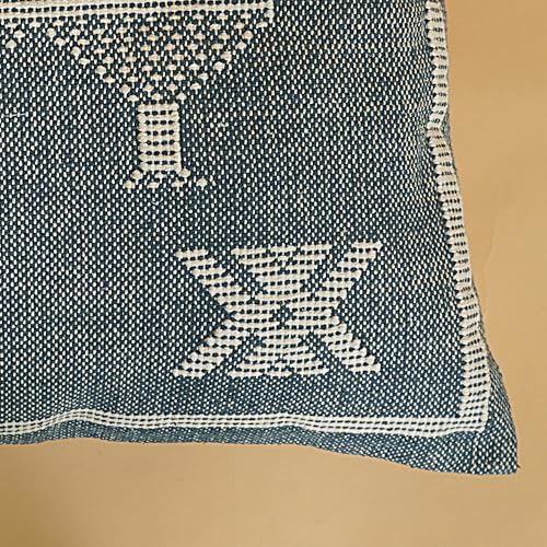 Indian Cotton Cushion Cover Sabra Kilim Pillow Cover Designer Decorative Sofa 18x18 Inche Handwoven Cushion Case for Farmhouse Home Decor Spring Decorative Pillow (Pattern 10) - color: Pattern 10
