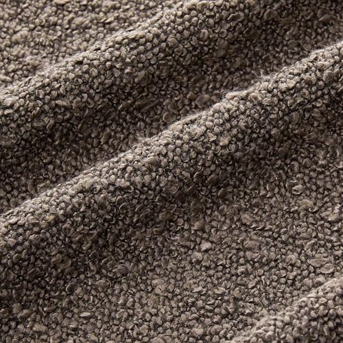 Mixhug Decorative Boucle Throw Pillow Covers, Chocolate Brown, 18 x 18 Inches, Pack of 2 - Textured Boho Pillow Covers for Couch and Bed - color: Chocolate, size: 18" x 18" (Pack of 2)