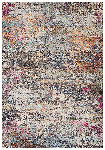 SAFAVIEH Madison Collection Accent Rug - 2'2" x 4', Black & Gold, Modern Abstract Design, Non-Shedding & Easy Care, Ideal for High Traffic Areas in Entryway, Living Room, Bedroom (MAD460Z) - color: Black/Gold, size: 2'2" x 4' (Rectangular)
