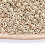 SAFAVIEH Area Rug 3' Round - Natural Fiber Collection - Natural & Beige, Seagrass, Basketweave Pattern with Border (NF114A) - color: Natural/Beige, size: 3' (Round)