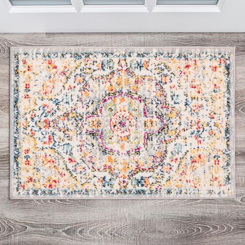 Rugshop Vintage Distressed Bohemian Area Rug 2' x 3' Gray - color: Grey, size: 2' x 3' (Rectangular)