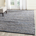 SAFAVIEH Cape Cod Collection Area Rug - 10' x 14', Blue & Natural, Handmade Flat Weave Braided Jute & Cotton, Ideal for High Traffic Areas in Living Room, Bedroom (CAP363A) - size: 10' x 14' (Rectangular)