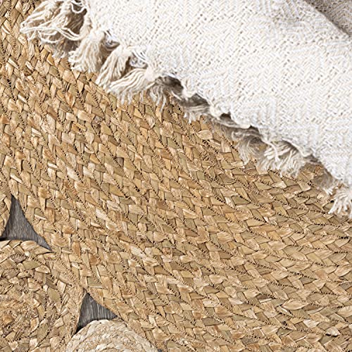 JONATHAN Y Eden Jute Hippie Circle Natural 3' Round Indoor Area Rug, Natural-Fibers, Geometric, Easy-Cleaning for Living Room, Bedroom, Kitchen, Pet Friendly, Non-Shedding (RNF102A-3R)