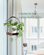Hanging Planter - Plant Hanger Indoor Hanging Plant Holder for Window Wall Celling Decor (Brown, 1 Pack)