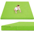 Waterproof Baby Play Mat for Floor Memory Foam 50 * 50 Cushion Playpen Playmat Tummy Time Crawling Mat Nursery Rug Thick Pad Create Soft & Safe Area for Infants,Toddler,Kids,Green