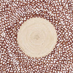 SAFAVIEH Cape Cod Collection Area Rug - 3' Round, Rust & Natural, Handmade Braided Jute & Cotton, Ideal for High Traffic Areas in Living Room, Bedroom (CAP210P) - color: Rust/Natural, size: 3' (Round)