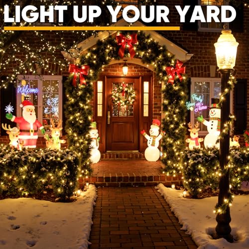 50-Count White Christmas Lights with Green Wire, 13FT Incandescent Bulbs Mini String Lights Connectable for Indoor, Christmas Tree, Outdoor, Classroom, Party, Garland, Xmas - color: Warm White,Green Wire