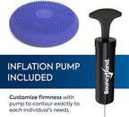 BouncyBand Wiggle Seat, Purple, 1-Pack – Small 10.75” D x 2.5” H Wobble Cushion for Kids Aged 3-7 – Sensory Tool Promotes Active Learning & Improves Productivity – Includes Pump for Easy-Inflation