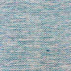 SIMPLIHOME Nate Square Pouf - 20 inch Wide Upholstered Handwoven Cotton Ottoman in Patterned Teal Melange, Boho Footstool or Extra Seating for Living Room with Artisanal Texture, Assembled - color: Patterned Teal Melange, style: Cotton Pouf