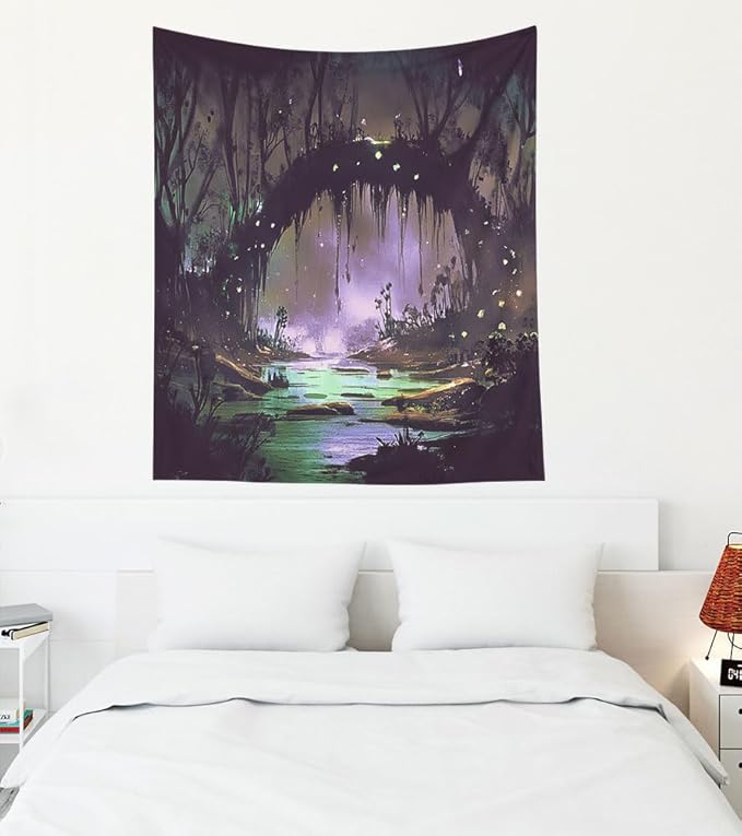 EMMTEEY Horror Tapestry Halloween Tree 50X60 Inch Vertical Tapestry Wall Art Hanging Tapetries for Bedroom Living Room Dorm Décor