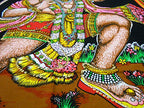 Flying Lord Hanuman Cotton Wall Hanging Painting : Size 43"x30" Inches - color: Hanuman